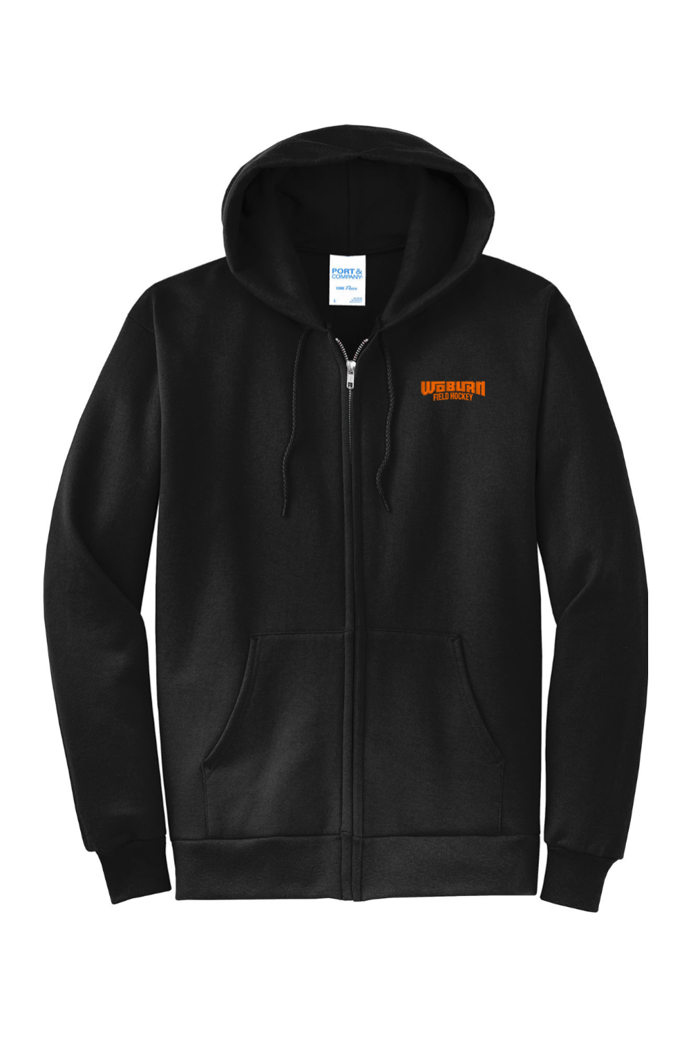 Woburn Youth Field Hockey Port & Company Core Fleece Full-Zip Hooded Sweatshirt