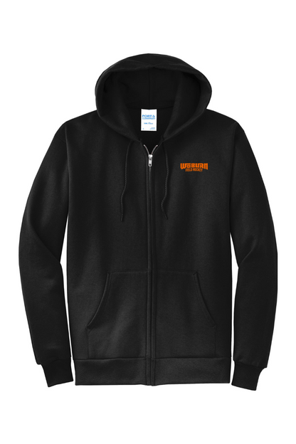 Woburn Youth Field Hockey Port & Company Core Fleece Full-Zip Hooded Sweatshirt