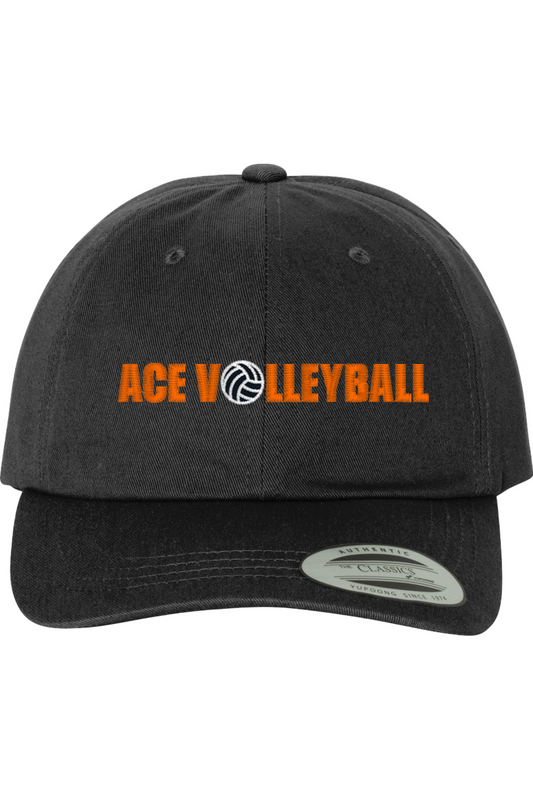 Ace Volleyball Embroidered Dad Hat