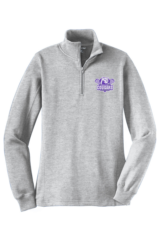 HS Cougars Adult Women's Embroidered Quarter-Zip Pullover