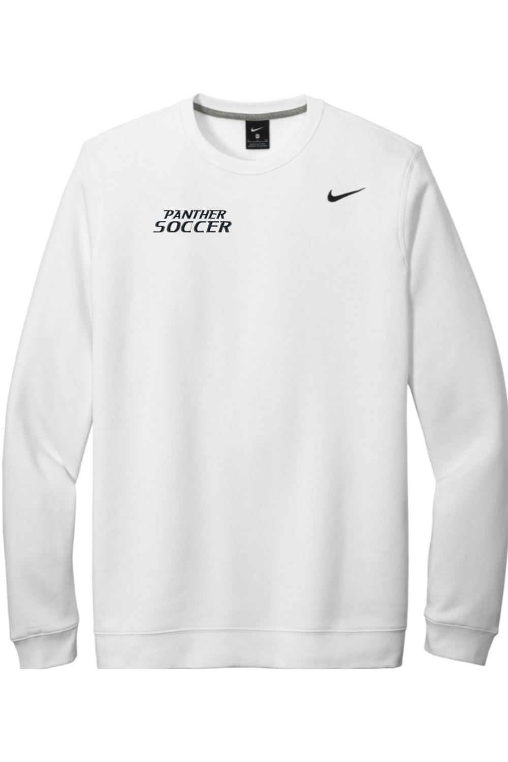 Panther Soccer Embroidered Nike Club Fleece Crew
