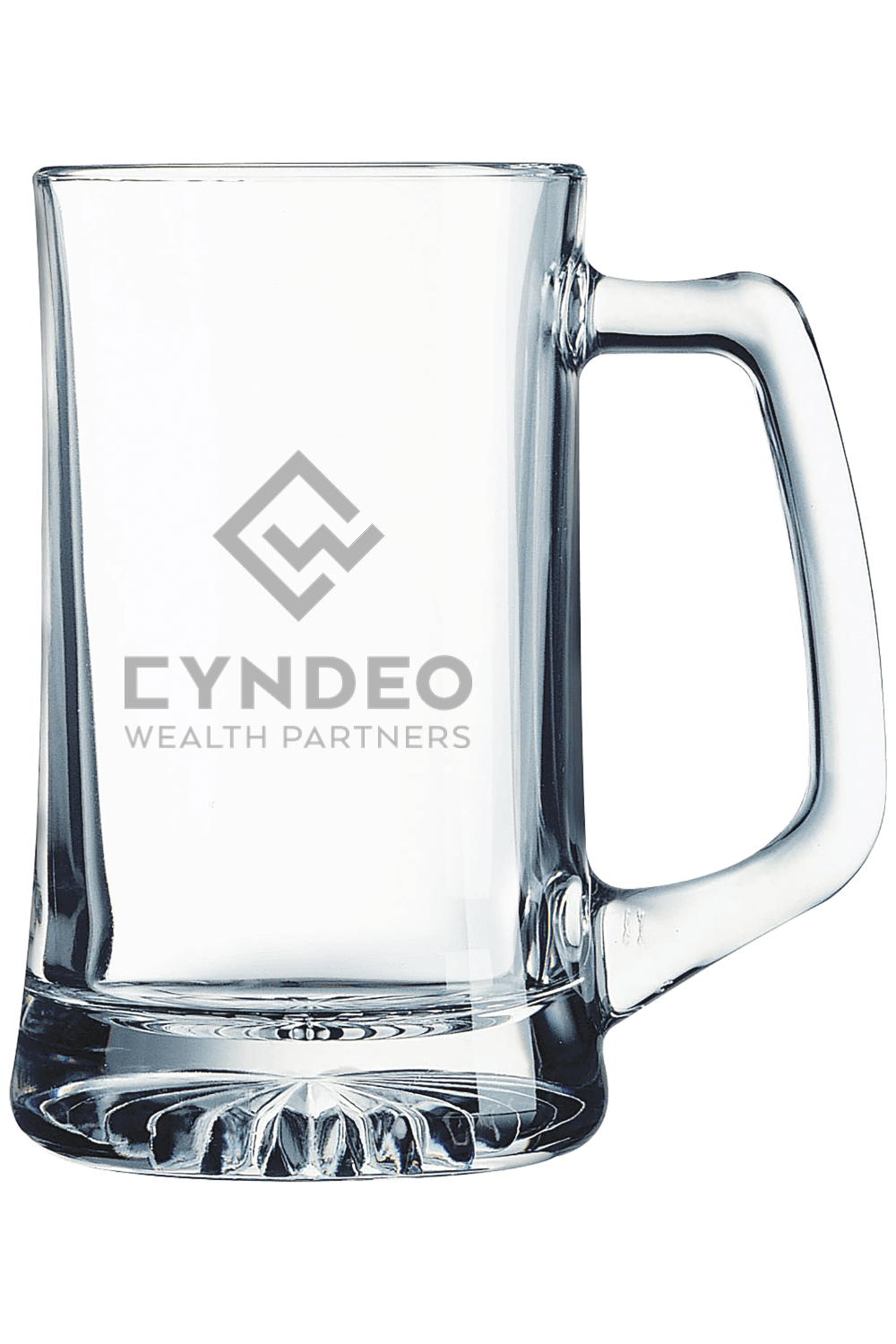 CYNDEO Wealth Partners 25 oz. Glass Beer Mug with Handle