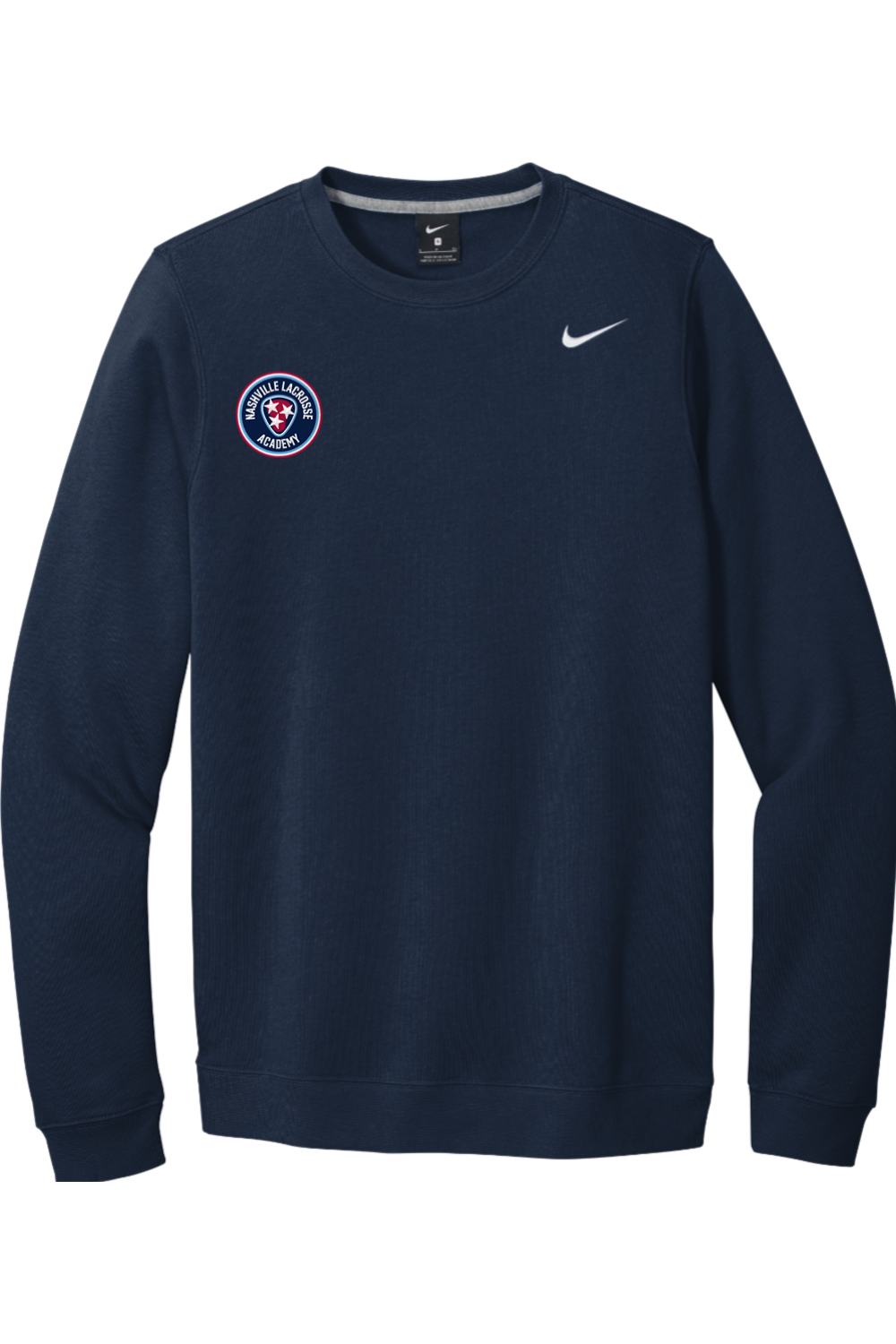 Nashville Lacrosse Embroidered Nike Club Fleece Crew