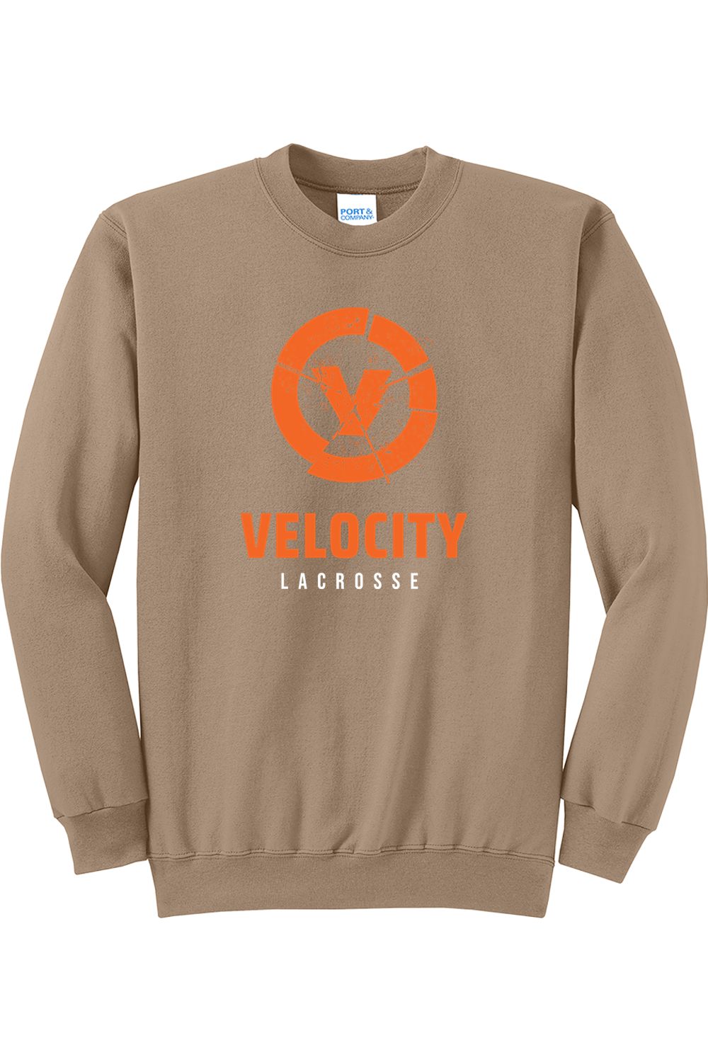 Velocity Lacrosse Port & Company Core Fleece Crewneck Sweatshirt