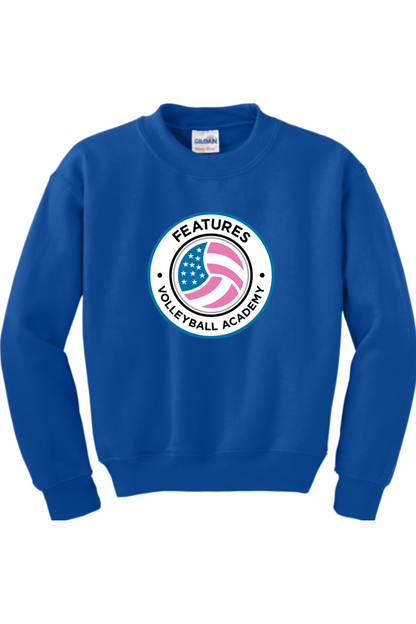 Features Volleyball Youth Sweatshirt
