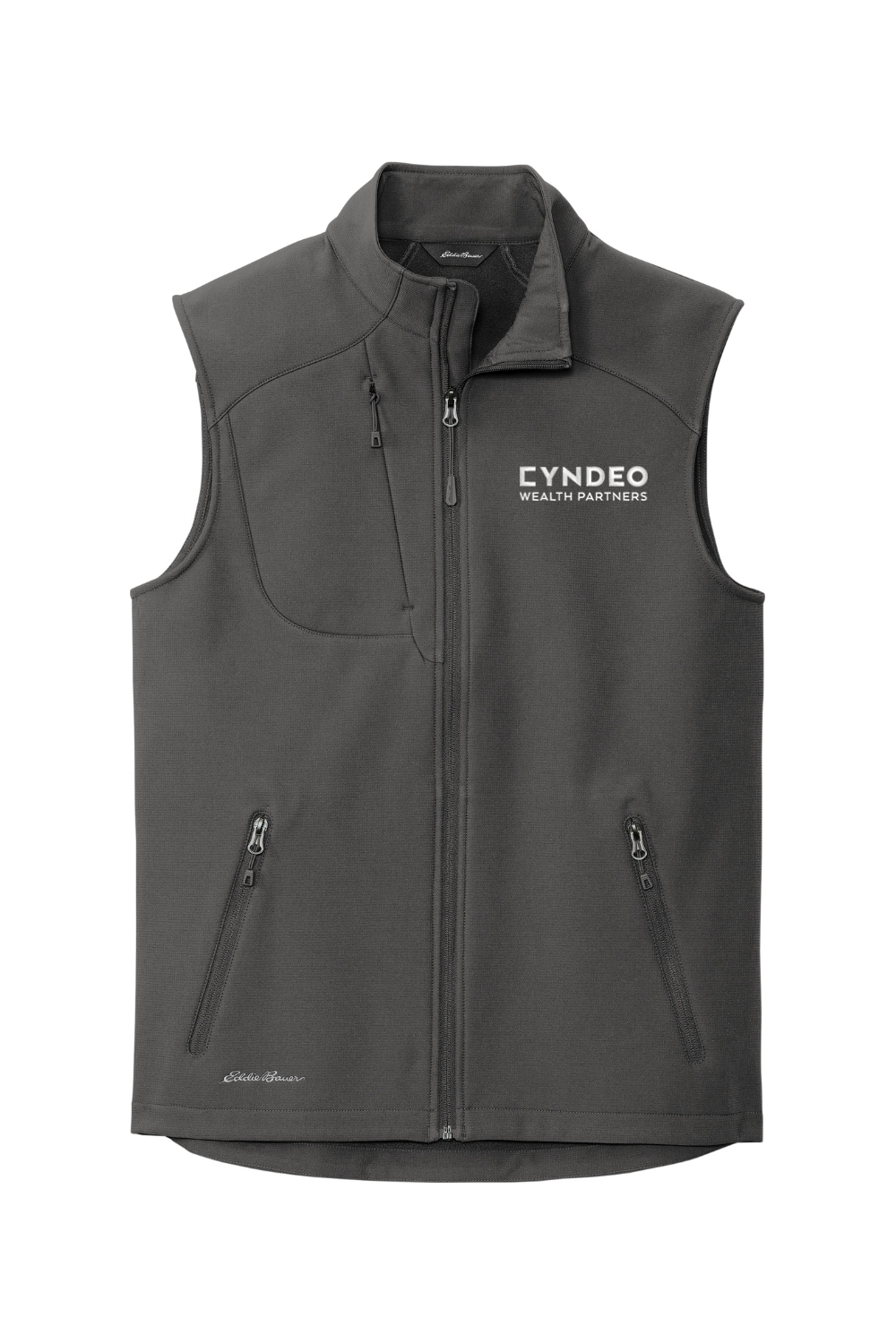 CYNDEO Wealth Partners Men's Embroidered Eddie Bauer Stretch Soft Shell Vest