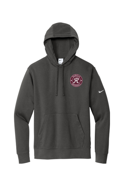 Rebels Travel Baseball Embroidered Nike Club Fleece Sleeve Swoosh Pullover Hoodie