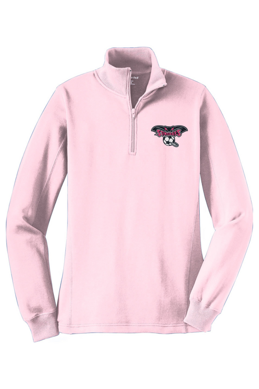 Stingrays Soccer Adult Women's Embroidered Quarter-Zip Pullover