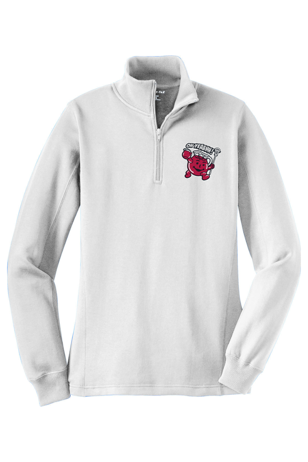 Oh Yeah LC Adult Women's Embroidered Quarter-Zip Pullover