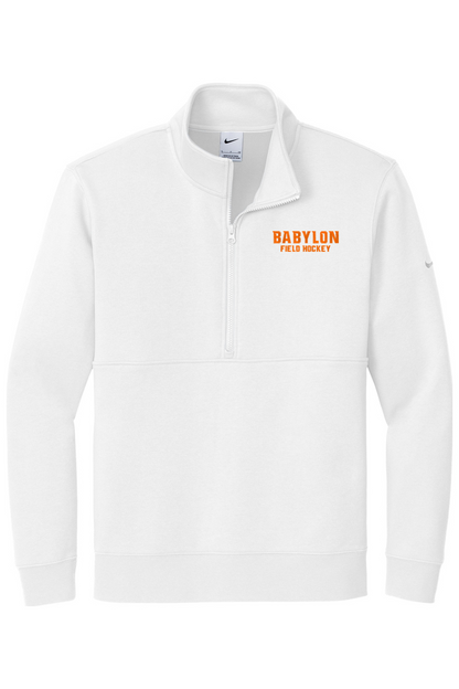 Babylon Field Hockey Embroidered Nike Club Fleece Sleeve Swoosh 1/2-Zip