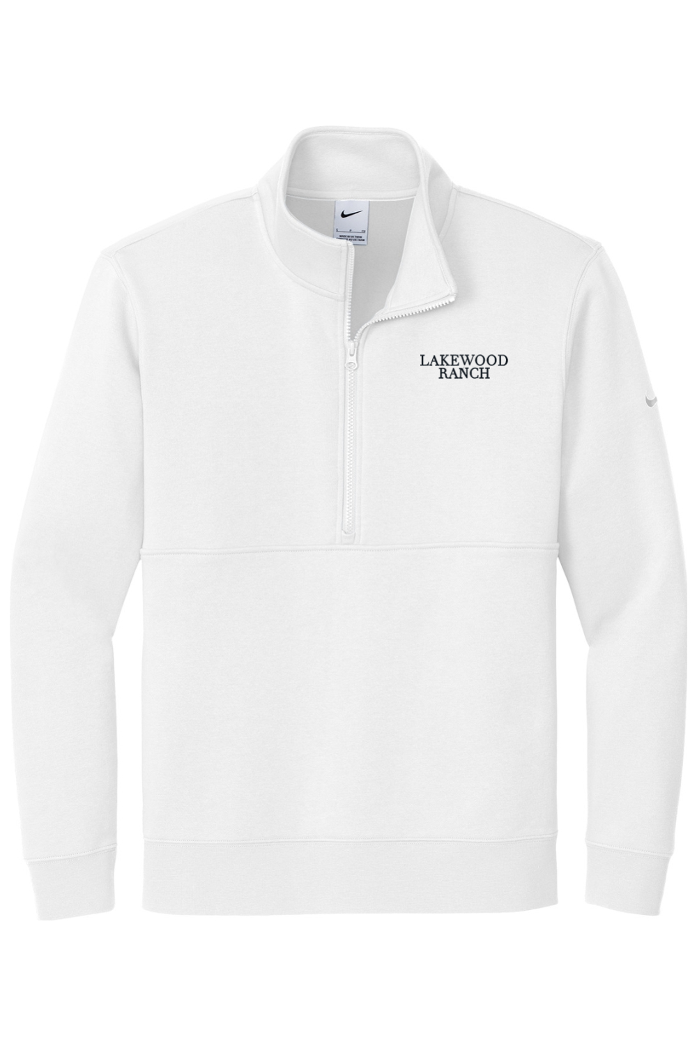 Lakewood Ranch Embroidered Nike Club Fleece Sleeve Swoosh 1/2-Zip