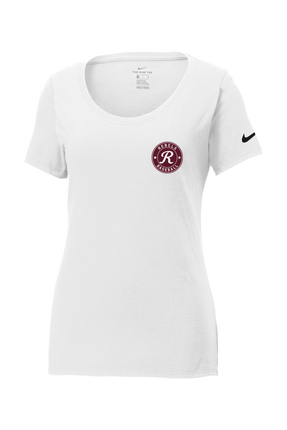 Rebels Travel Baseball Nike Core Cotton Scoop Neck Tee