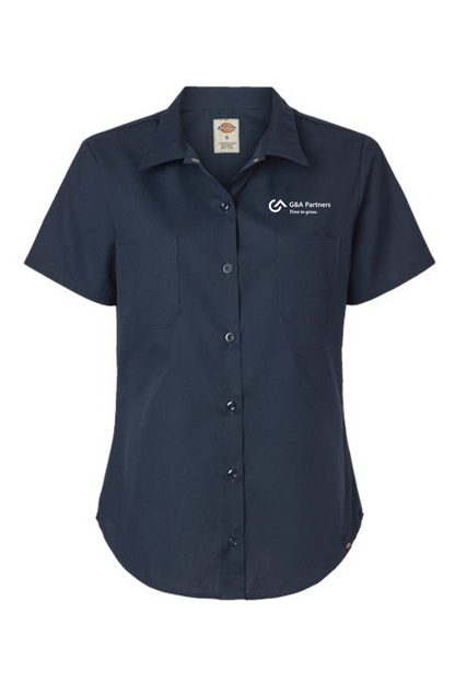 G&A Partners Women's Dickies Women's Indurtrial Short Sleeve Work Shirt