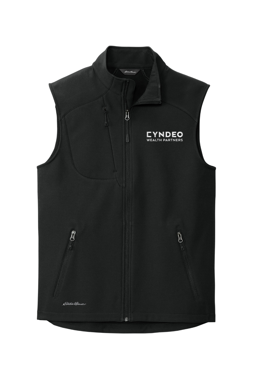 CYNDEO Wealth Partners Men's Embroidered Eddie Bauer Stretch Soft Shell Vest