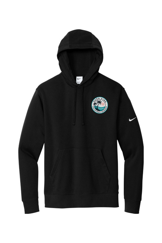 Pura Vida Volleyball Embroidered Nike Club Fleece Sleeve Swoosh Pullover Hoodie