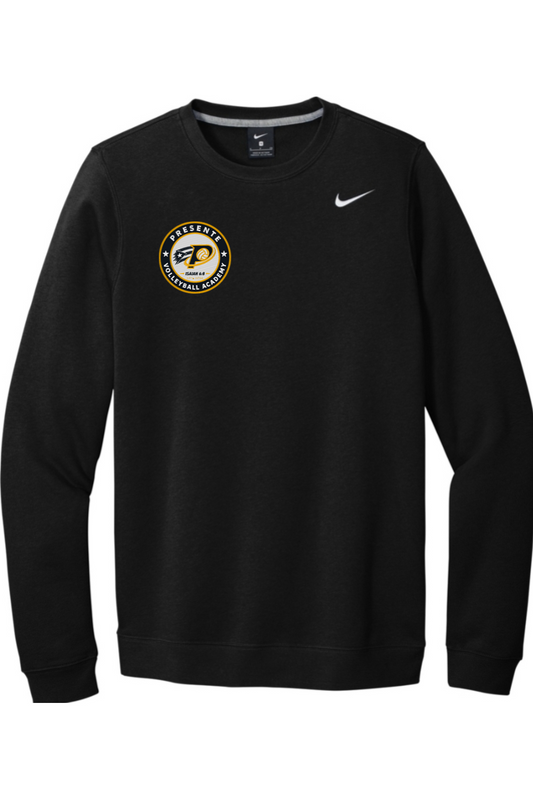 Presente Volleyball Embroidered Nike Club Fleece Crew