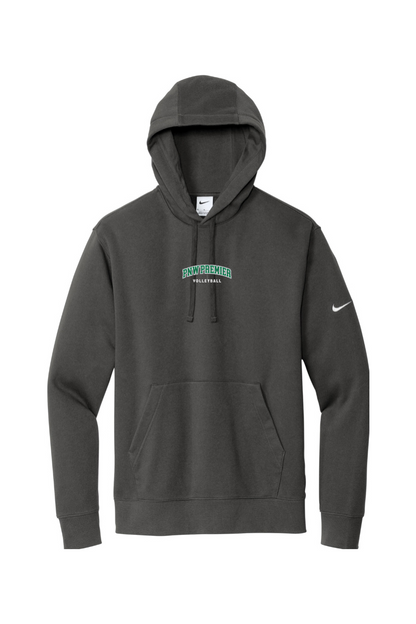 PNW Premier Volleyball Embroidered Nike Club Fleece Sleeve Swoosh Pullover Hoodie