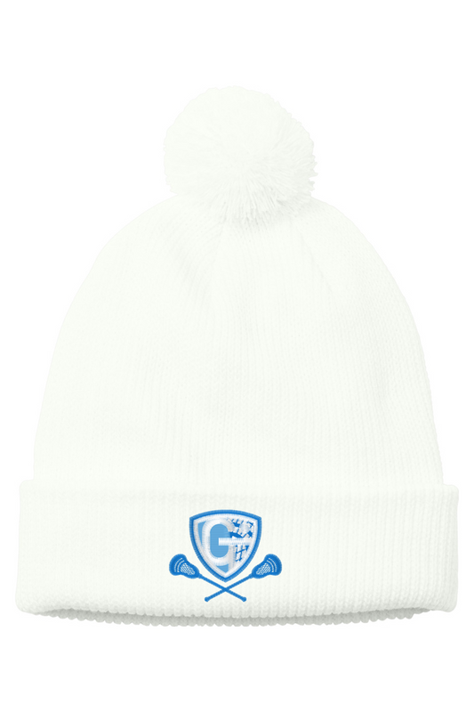 Georgetown Triton Youth Lacrosse Port Authority Cozy Pom Beanie
