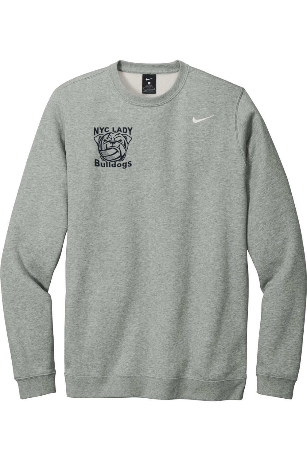 NYCLB Embroidered Nike Club Fleece Crew