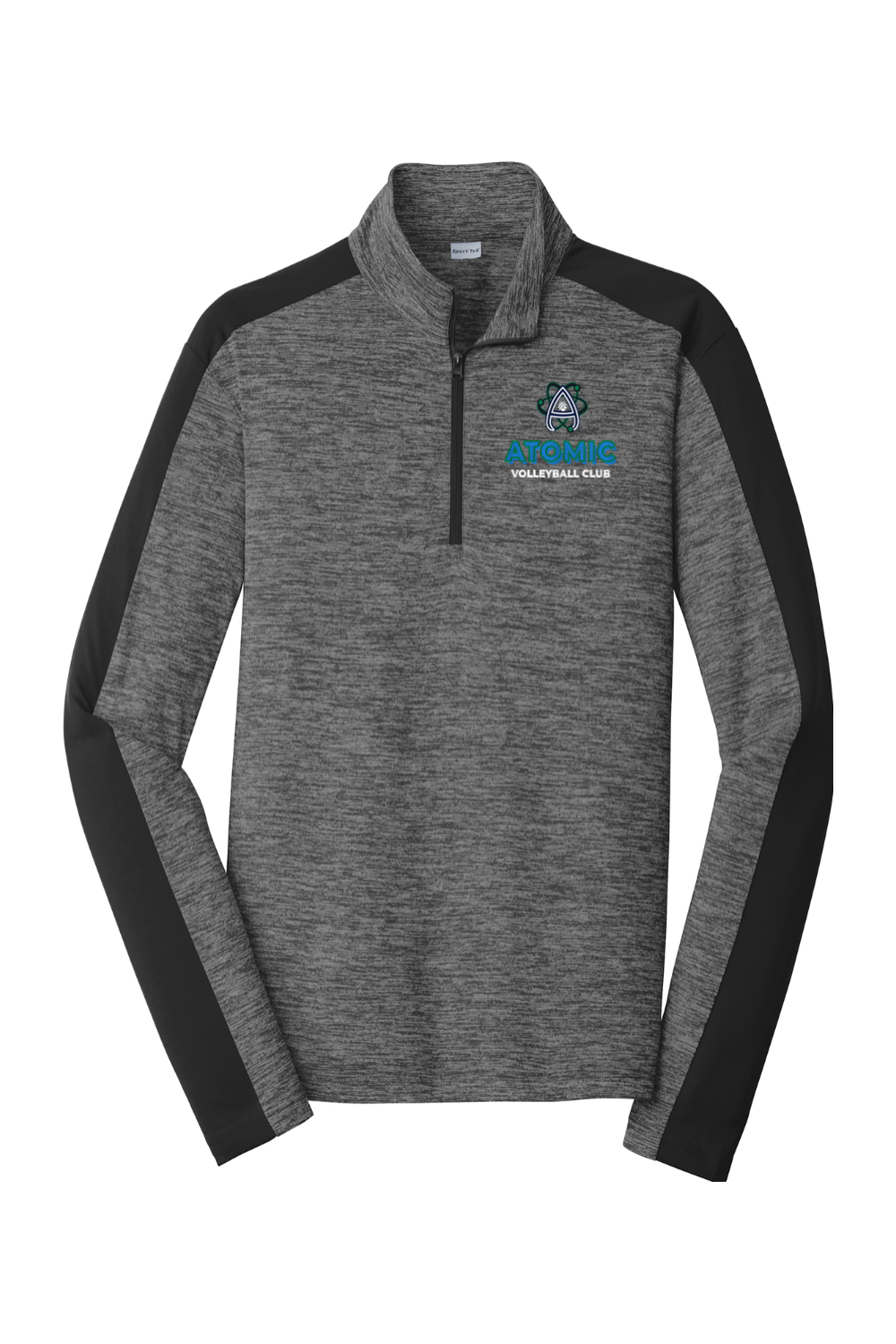 Atomic Sport-Tek PosiCharge Electric Heather Colorblock 1/4-Zip Pullover