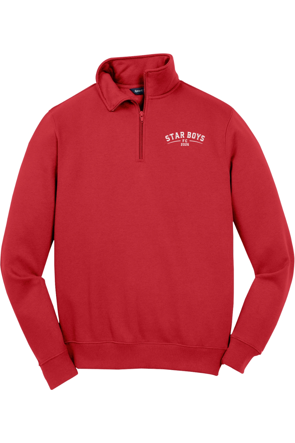 Star Boys Soccer Adult Embroidered Quarter-Zip Pullover