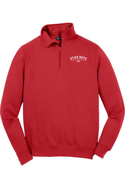Star Boys Soccer Adult Embroidered Quarter-Zip Pullover