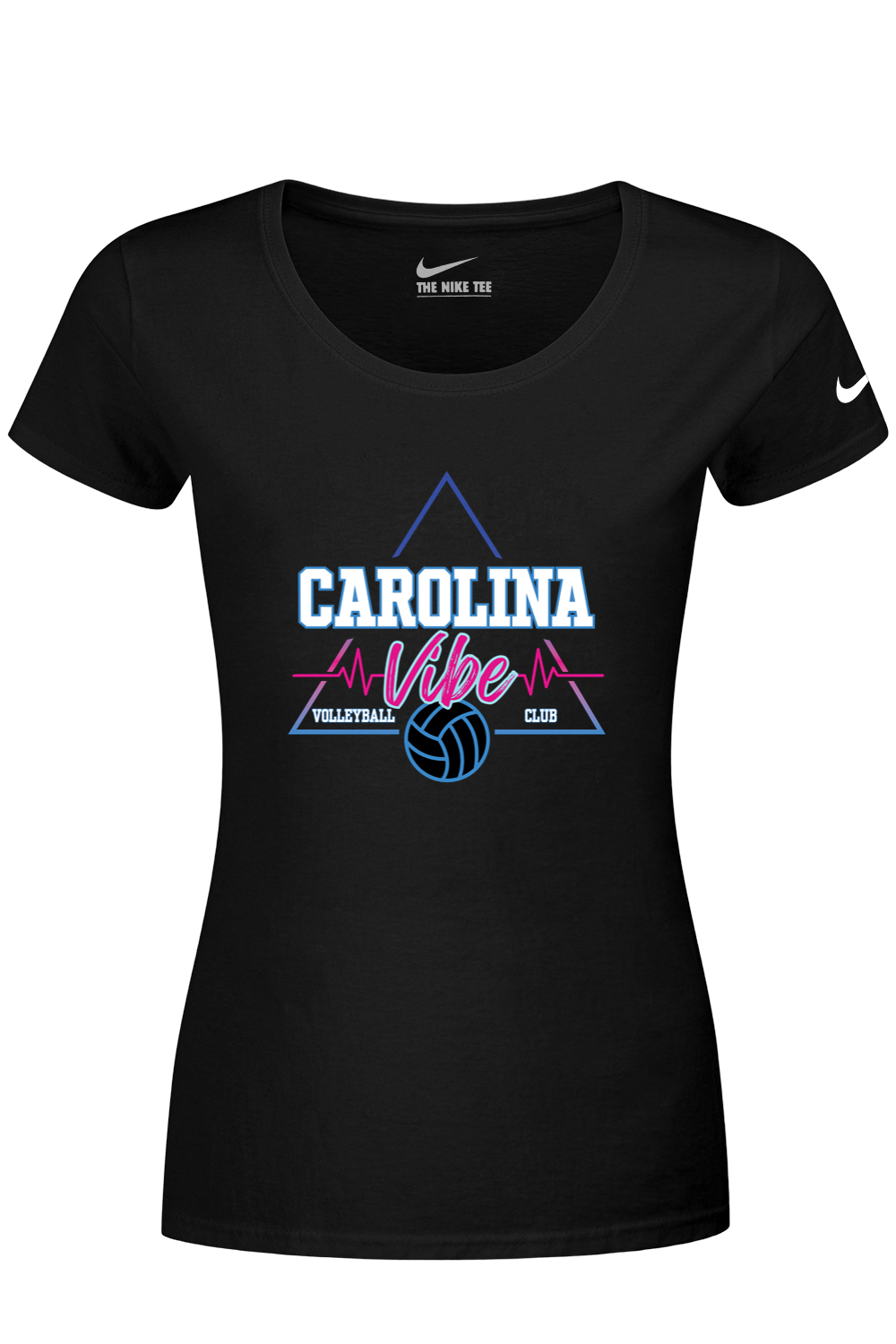 Carolina Vibe Volleyball Nike Ladies Dri-FIT Cotton/Poly Scoop Neck Tee