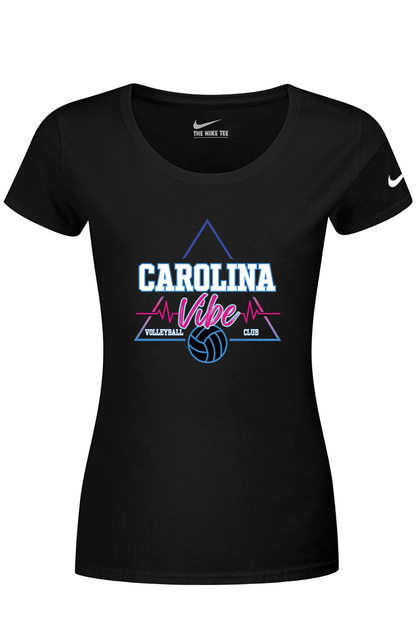 Carolina Vibe Volleyball Nike Ladies Dri-FIT Cotton/Poly Scoop Neck Tee