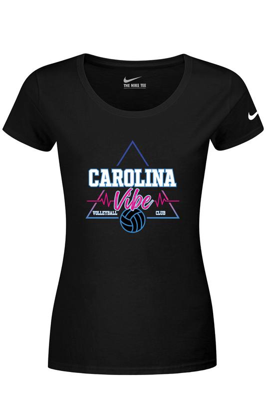Carolina Vibe Volleyball Nike Ladies Dri-FIT Cotton/Poly Scoop Neck Tee