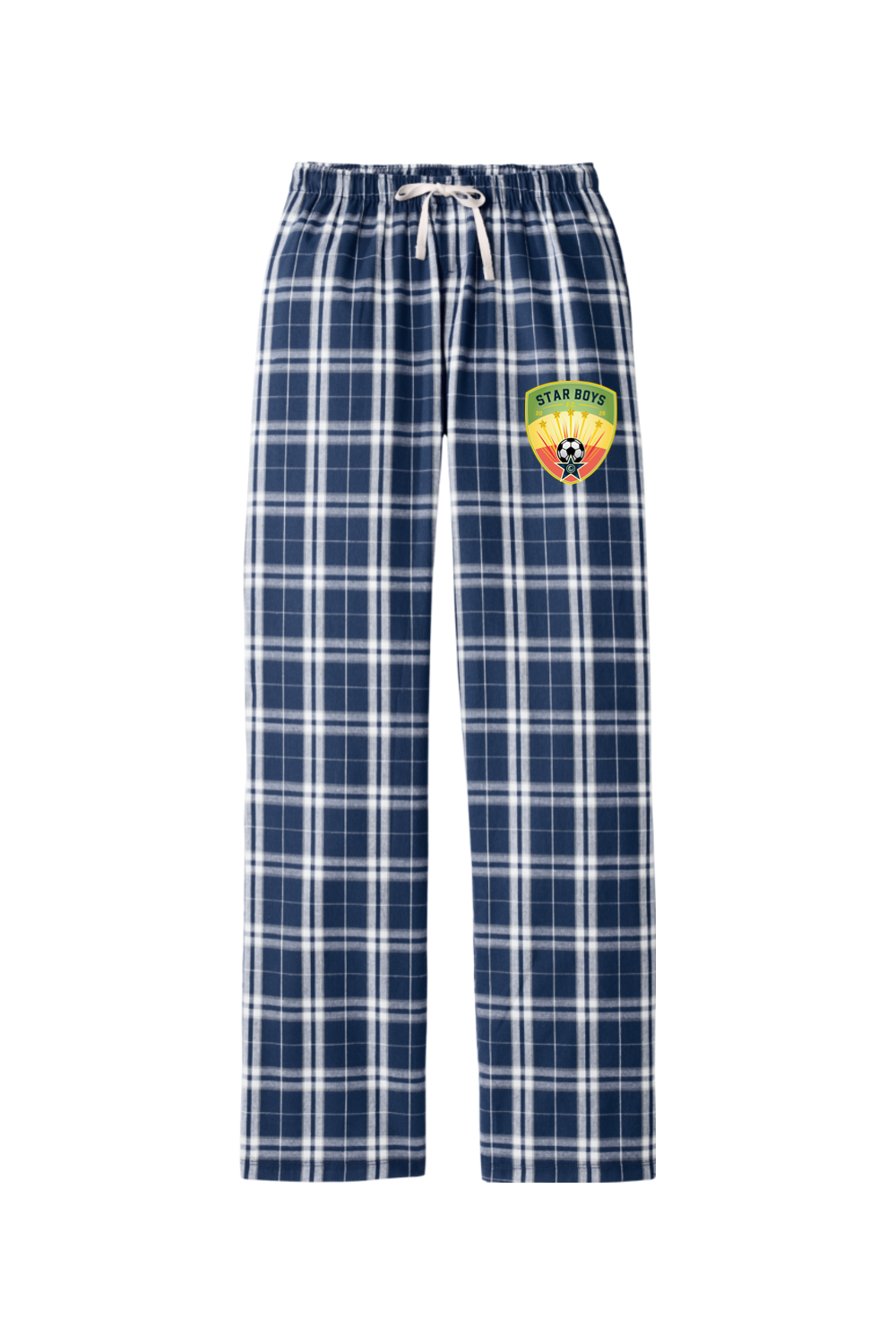 Star Boys Soccer Adult Women's Flannel Plaid Pants
