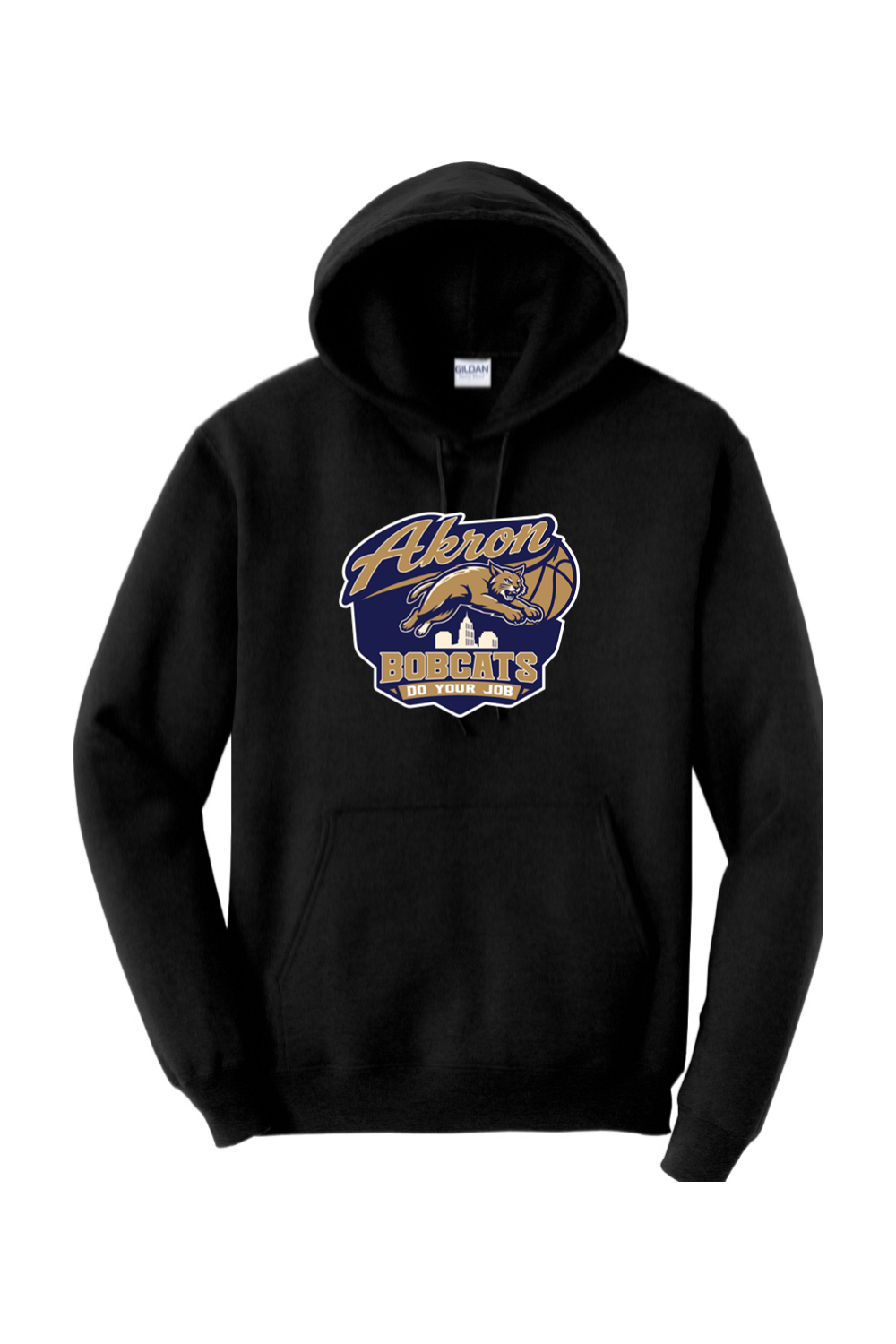 Arkron Bobcats Basketball Adult Heavyweight Hoodie