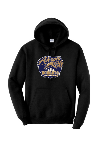 Arkron Bobcats Basketball Adult Heavyweight Hoodie