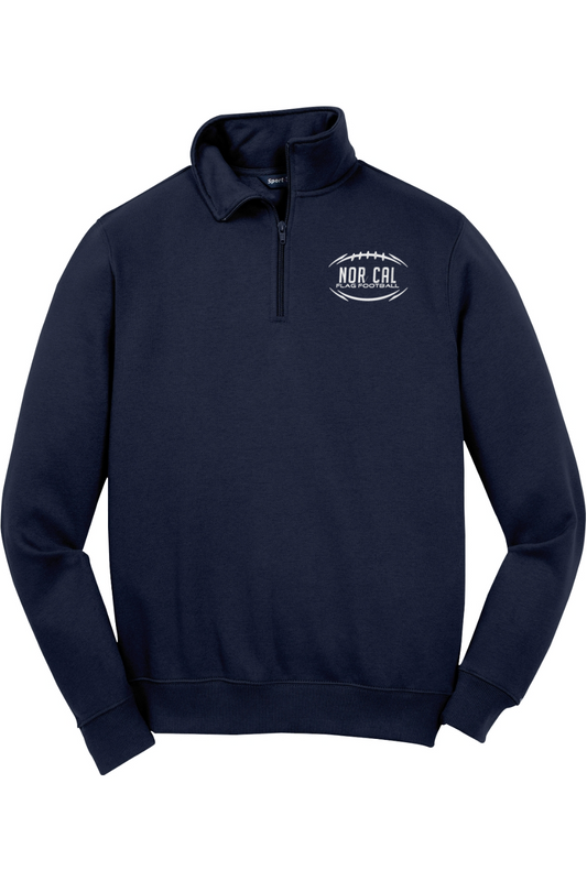 Norcal Flag Football Adult Embroidered Quarter-Zip Pullover