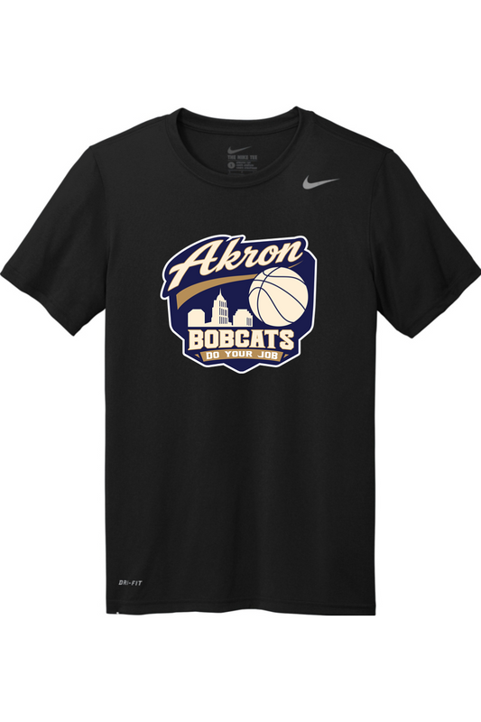 Arkron Bobcats Basketball Nike Team rLegend Tee