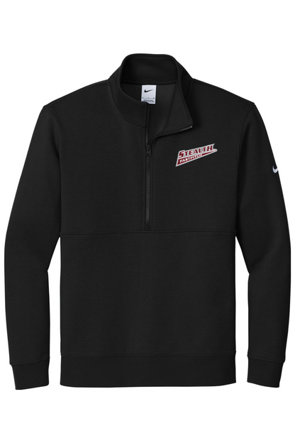 Stealth Fastpitch Embroidered Nike Club Fleece Sleeve Swoosh 1/2-Zip