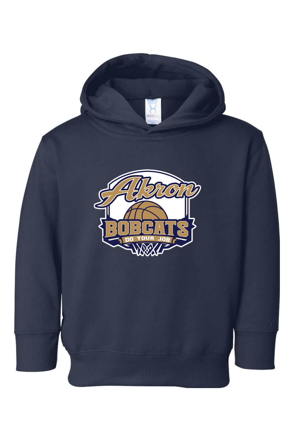Arkron Bobcats Basketball Toddler Fleece Hoodie