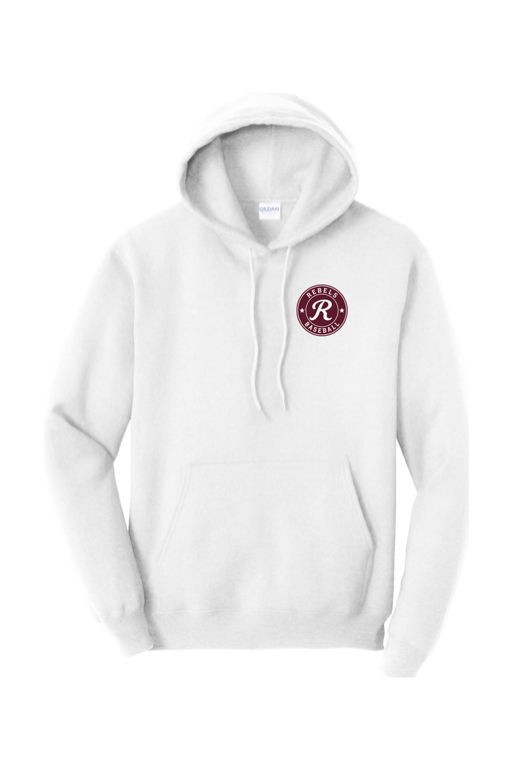 Rebels Travel Baseball Adult Heavyweight Hoodie