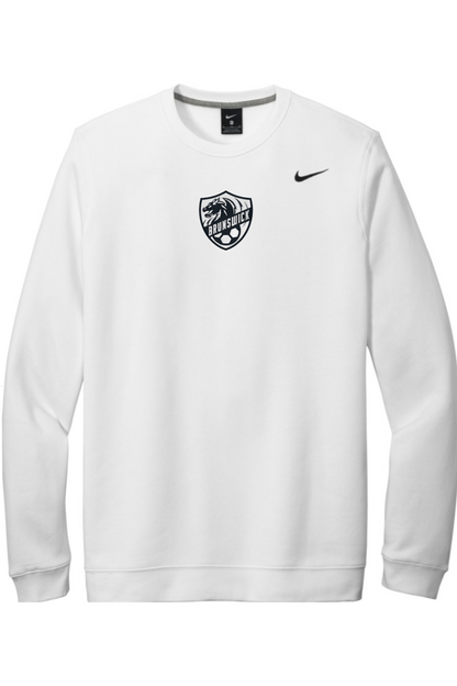 Brunswick Dragons Soccer Embroidered Nike Club Fleece Crew