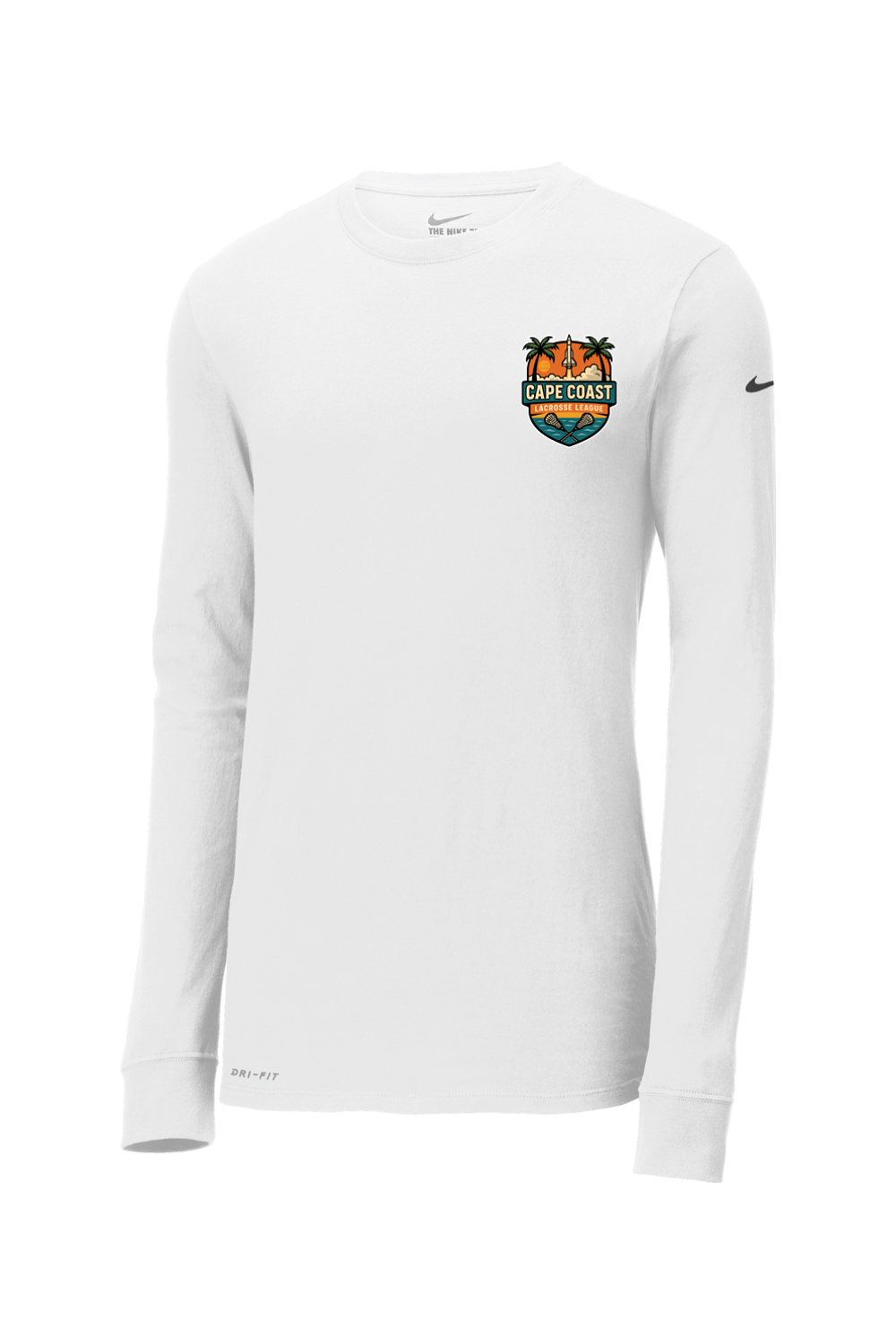 Cape Coast Lacrosse Nike Dri-FIT Cotton/Poly Long Sleeve Tee