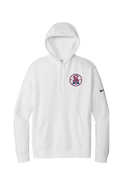 Southern Aces Volleyball Embroidered Nike Club Fleece Sleeve Swoosh Pullover Hoodie