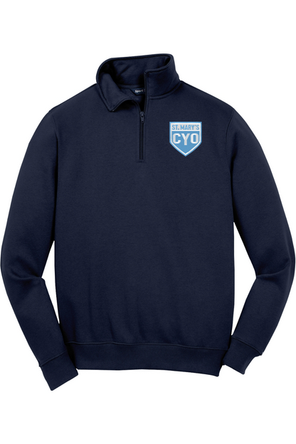 St Marys Basketball Adult Embroidered Quarter-Zip Pullover