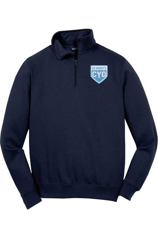 St Marys Basketball Adult Embroidered Quarter-Zip Pullover