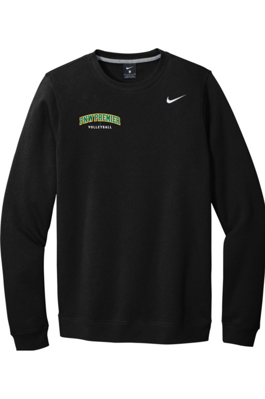 PNW Premier Volleyball Embroidered Nike Club Fleece Crew