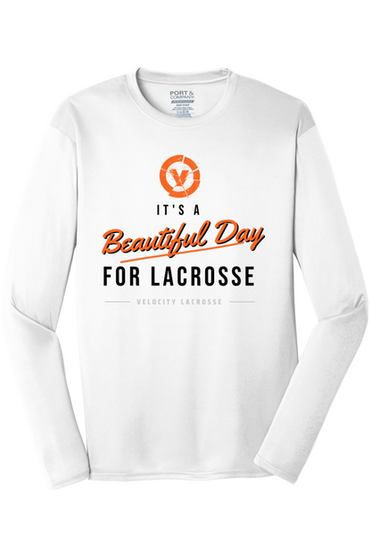 Velocity Lacrosse Port & Company Long Sleeve Performance Tee