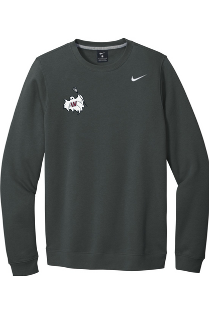 Westford Lacrosse Embroidered Nike Club Fleece Crew