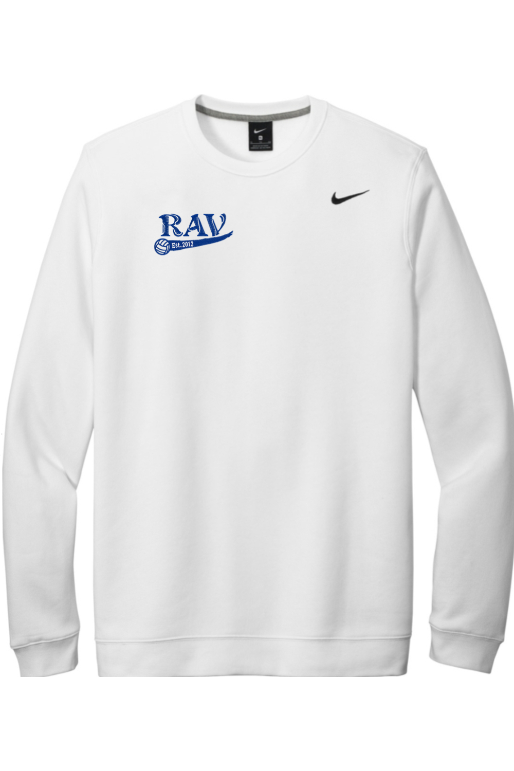 Rome Area Volleyball Embroidered Nike Club Fleece Crew