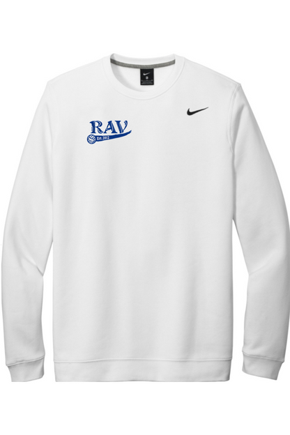 Rome Area Volleyball Embroidered Nike Club Fleece Crew
