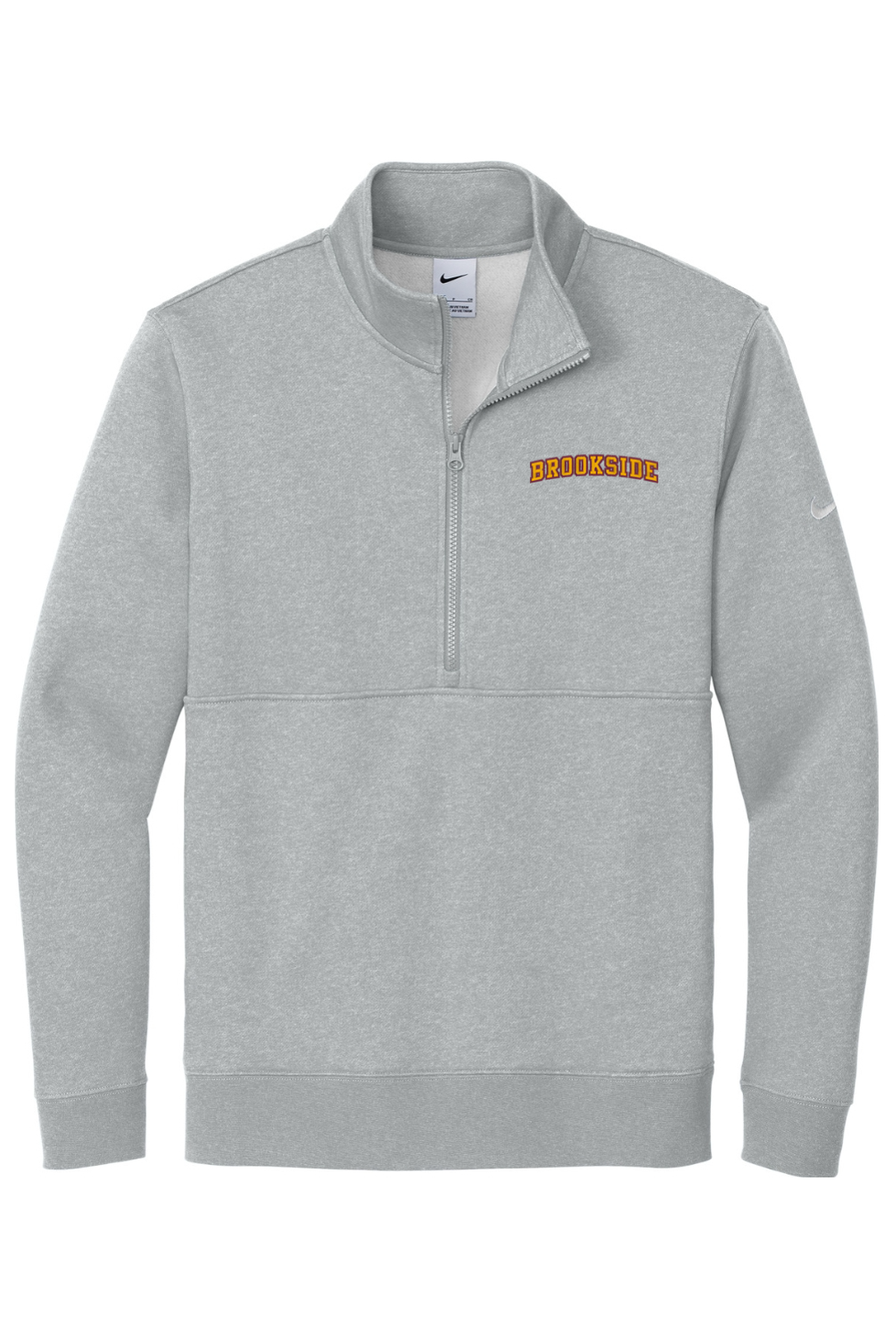 Brookside Lacrosse Embroidered Nike Club Fleece Sleeve Swoosh 1/2-Zip
