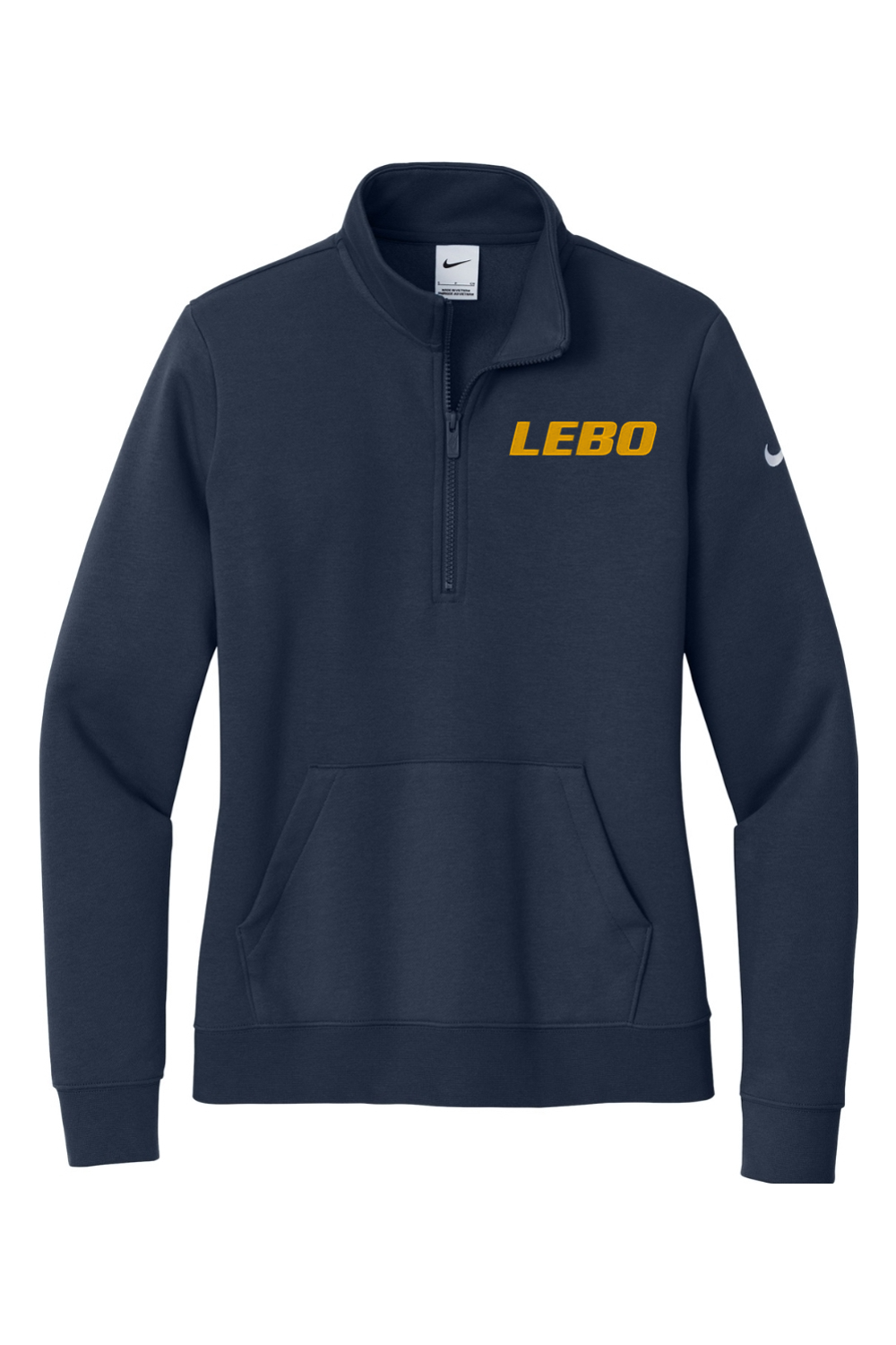 Mt. Lebanon SA Embroidered Nike Ladies Club Fleece Sleeve Swoosh 1/2-Zip