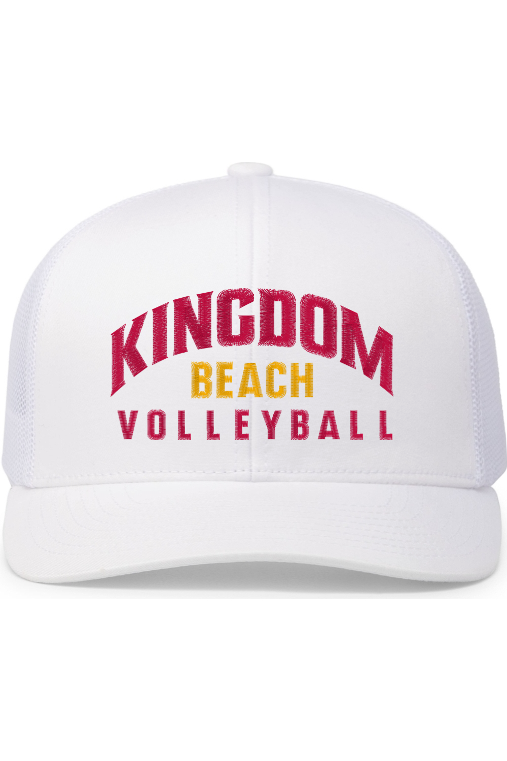 Kingdom Beach Volleyball Embroidered Trucker Hat